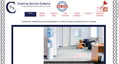 Desktop Screenshot of cleaningservicesystems.com